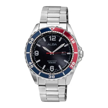 AG8N45X1 Black Ripple Patterned Dial