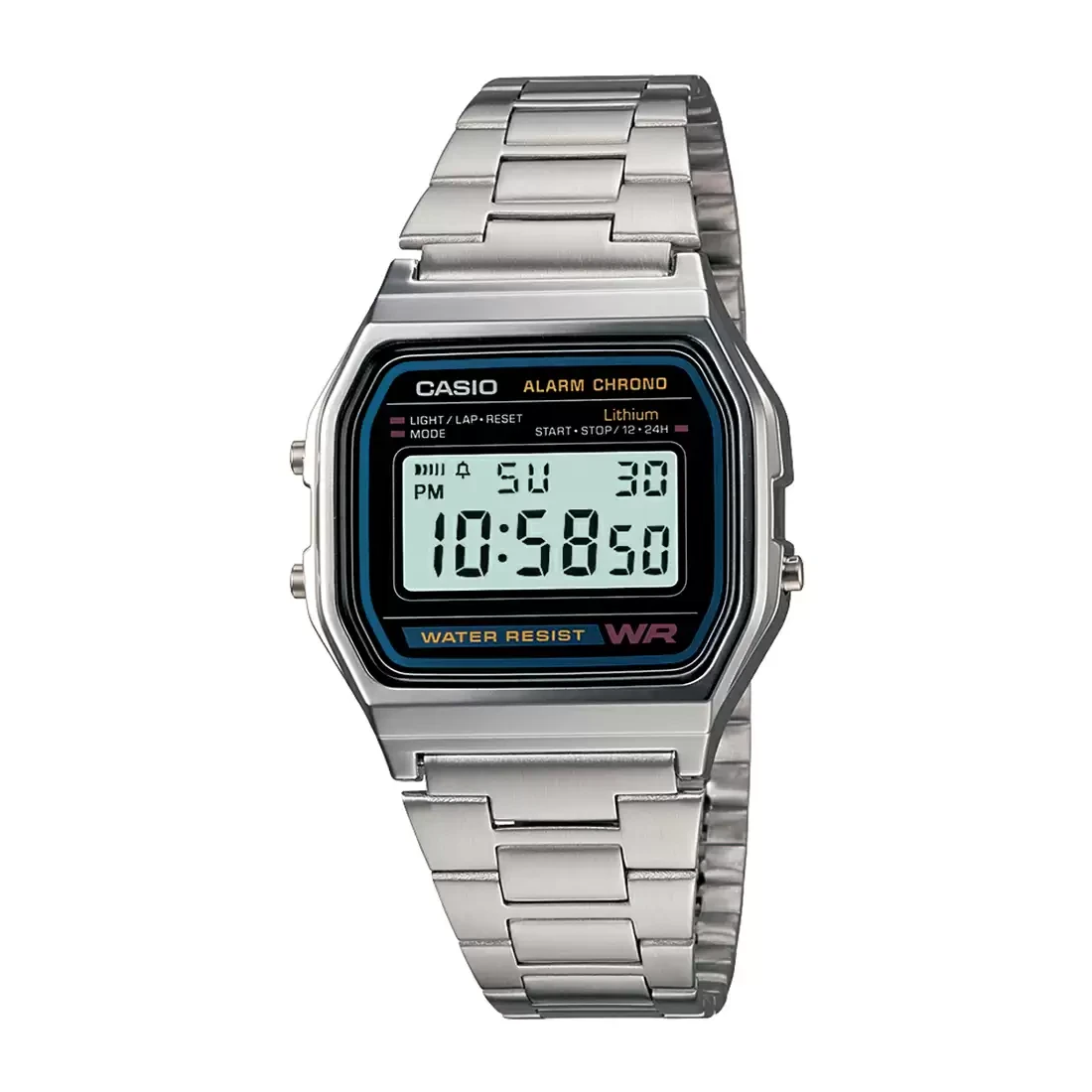 VINTAGE COLLECTION A-158WA-1Q - D011 Silver Digital - Unisex Watch