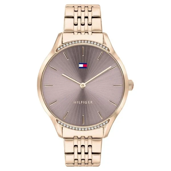 Tommy Hilfiger Quartz Analog Grey Dial Stainless Steel Strap Watch for Women nsth1782212 Women's Watch