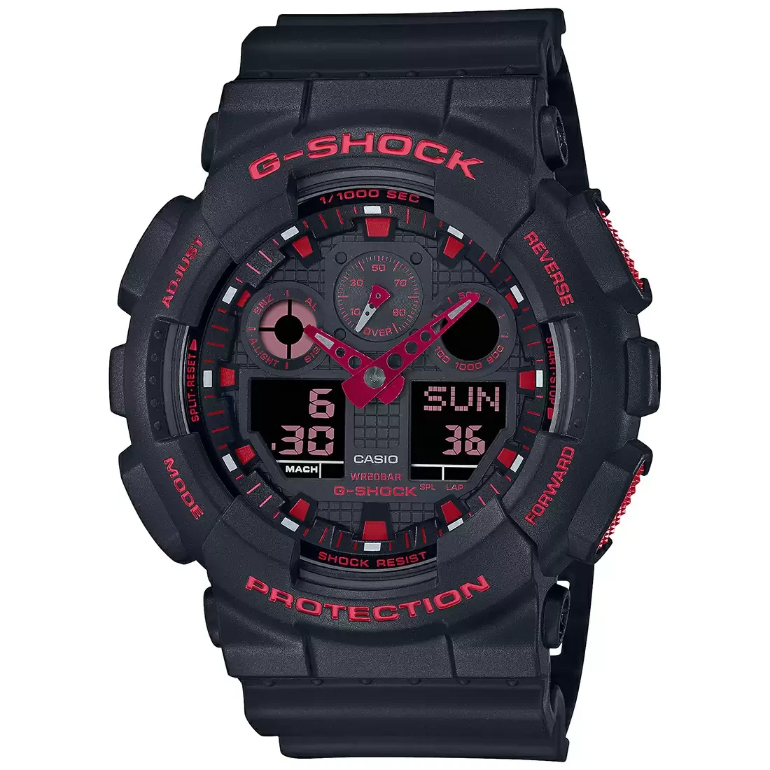 G-SHOCK GA-100BNR-1ADR - G1310 Black Analog-Digital Men's Watch