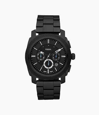 Machine Chronograph Black Stainless Steel Watch