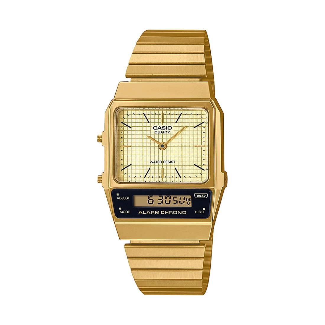 VINTAGE COLLECTION AQ-800EG-9ADF - D282 Gold Vintage Combination Watch