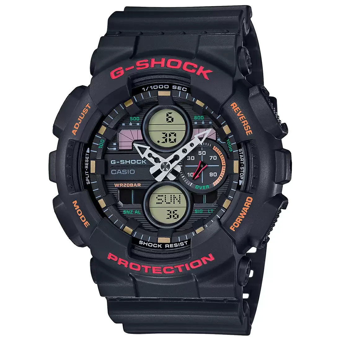 G-SHOCK GA-140-1A4DR - G976 Black Analog-Digital - Men's Watch